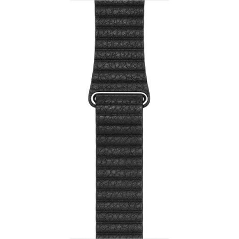 Curea iUni compatibila cu Apple Watch 1/2/3/4/5/6/7, 40mm, Leather Loop, Piele, Black